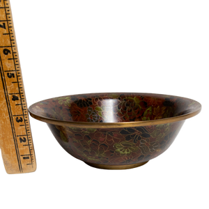 Vintage Chinese Cloisonne Large 9" Bowl