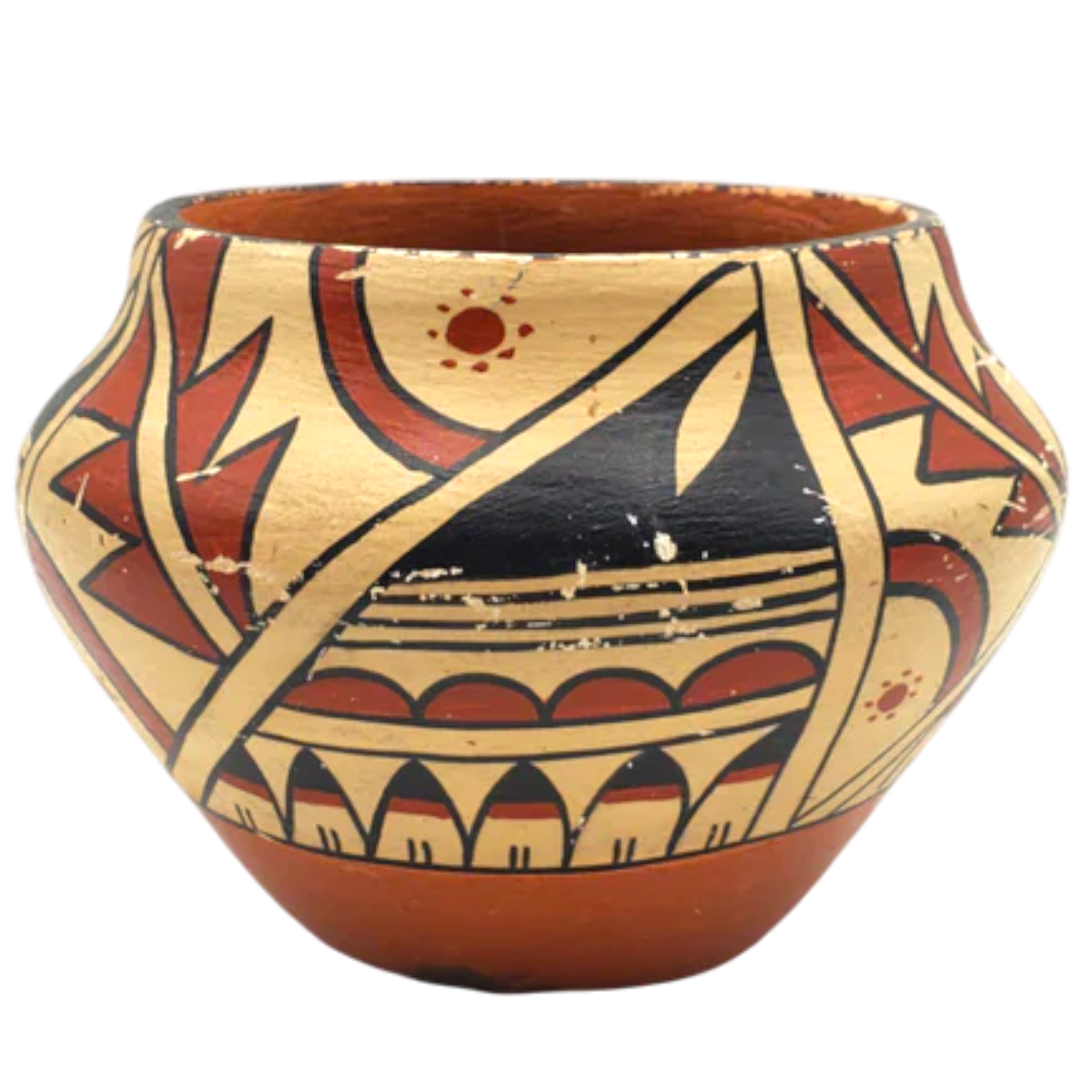 Vintage Pueblo Pottery Vase -Signed-