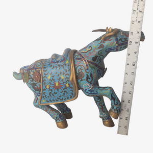 Antique Chinese Cloisonne Horse Censer