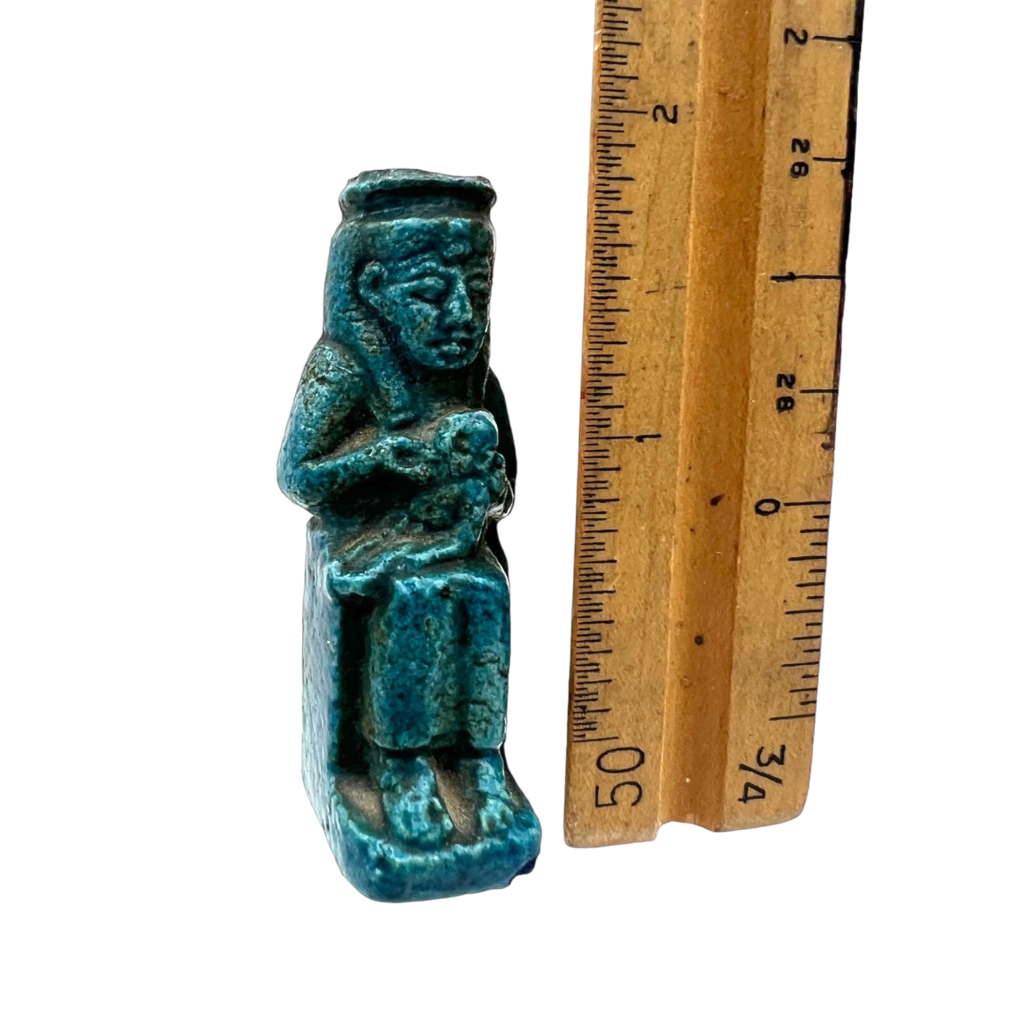 Ancient Egyptian Isis and Horus Ushabti Figure