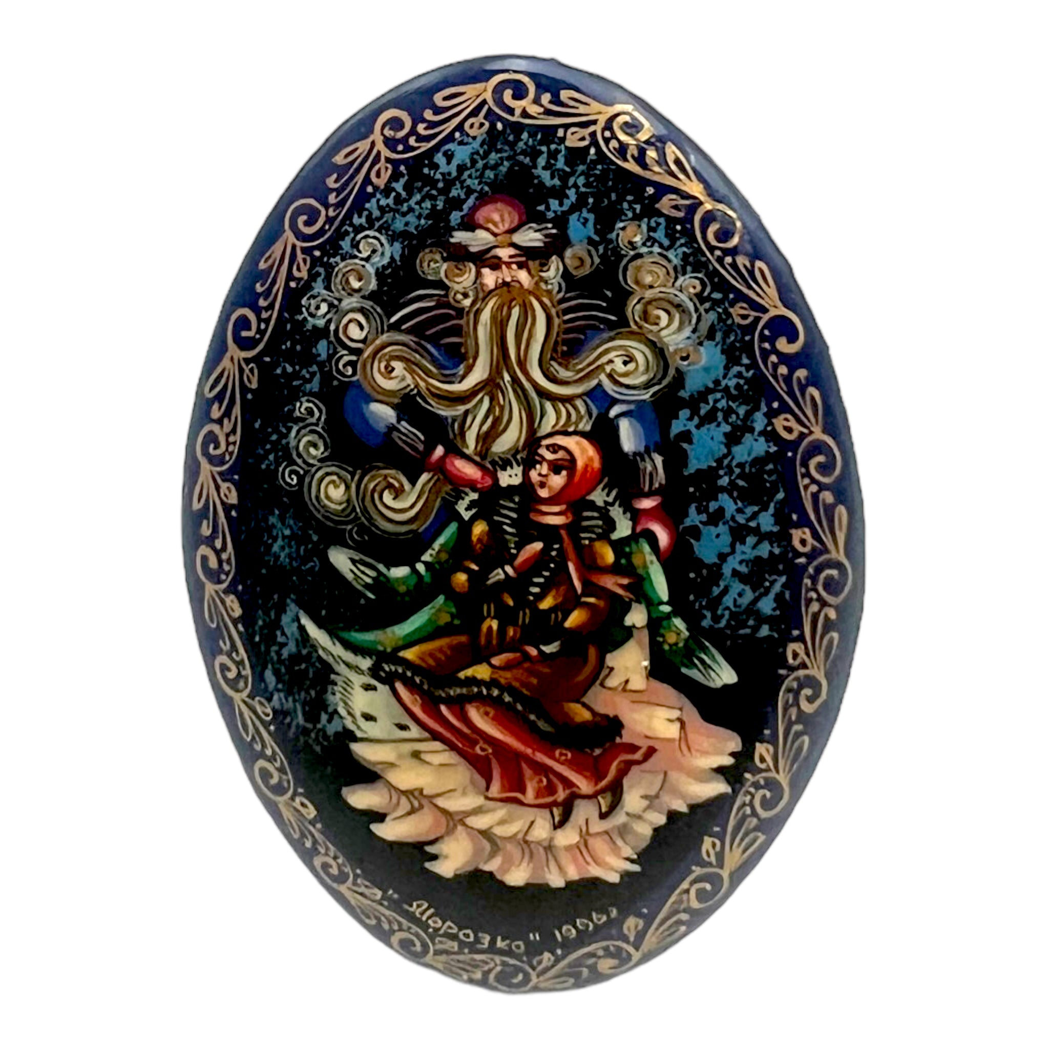 Vintage Hand Painted Russian Brooch