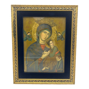 Vintage Framed Our Lady of Perpetual Help