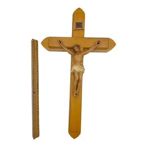 Vintage Wood Last Rites Crucifix