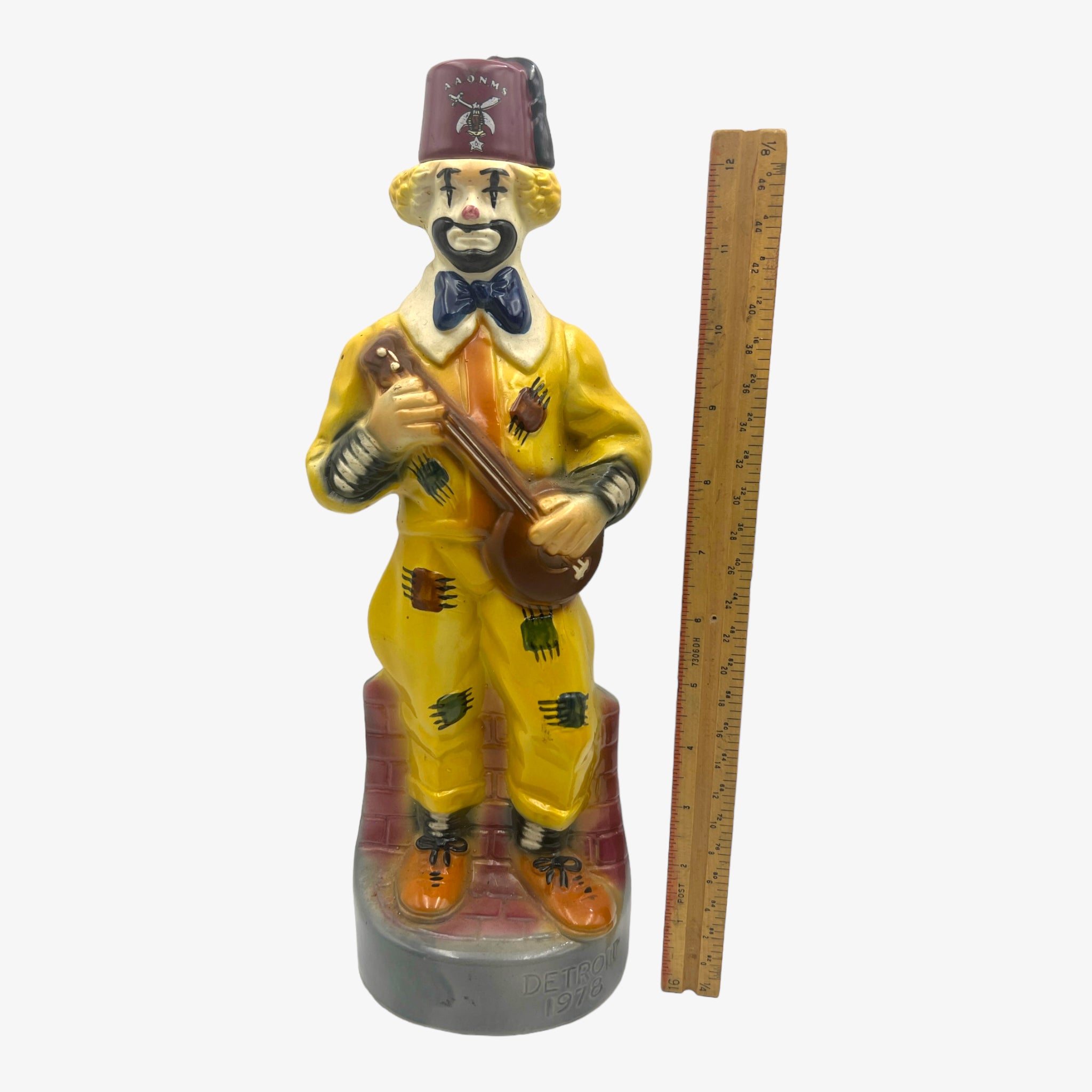 Vintage Ceramic Shriner Clown Decanter