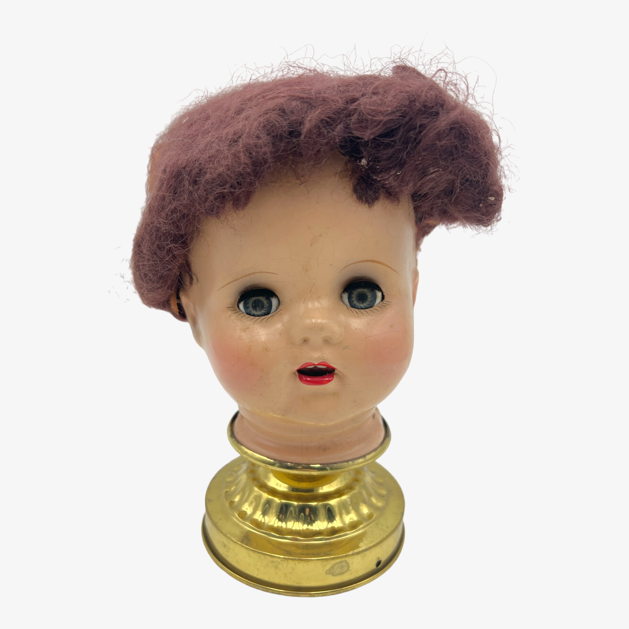 Vintage Doll Head Mount "Pull My String"
