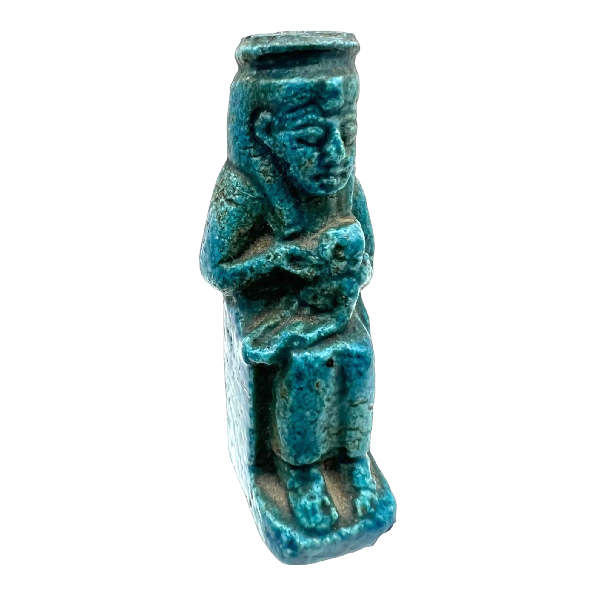 Ancient Egyptian Isis and Horus Ushabti Figure