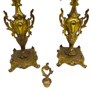 Antique French Gilt Candelabra Pair