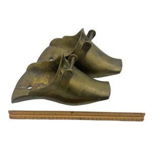 Antique Spanish Colonial Brass Saddle Stirrups