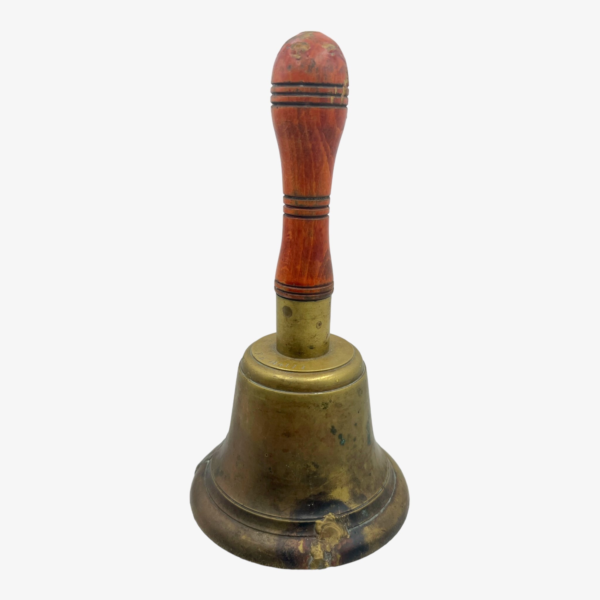 Antique Brass Nautical/Schoolhouse Hand Bell