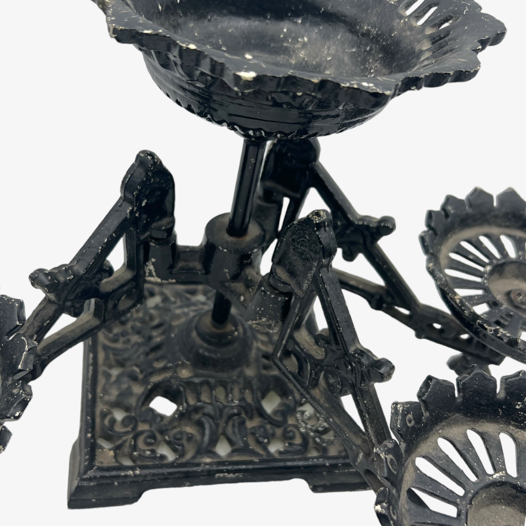Antique Victorian Cast Iron 4-Arm Lamp Holder