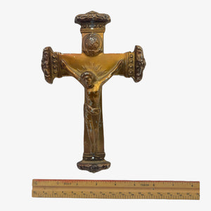 Vintage 1930s Cast Metal Crucifix