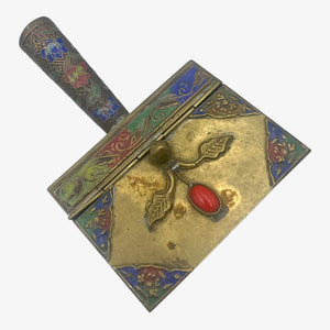 Vintage Chinese Brass Crumb Catcher Pan