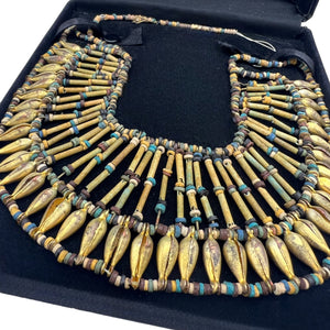 Ancient Egyptian Faience Revival Necklace