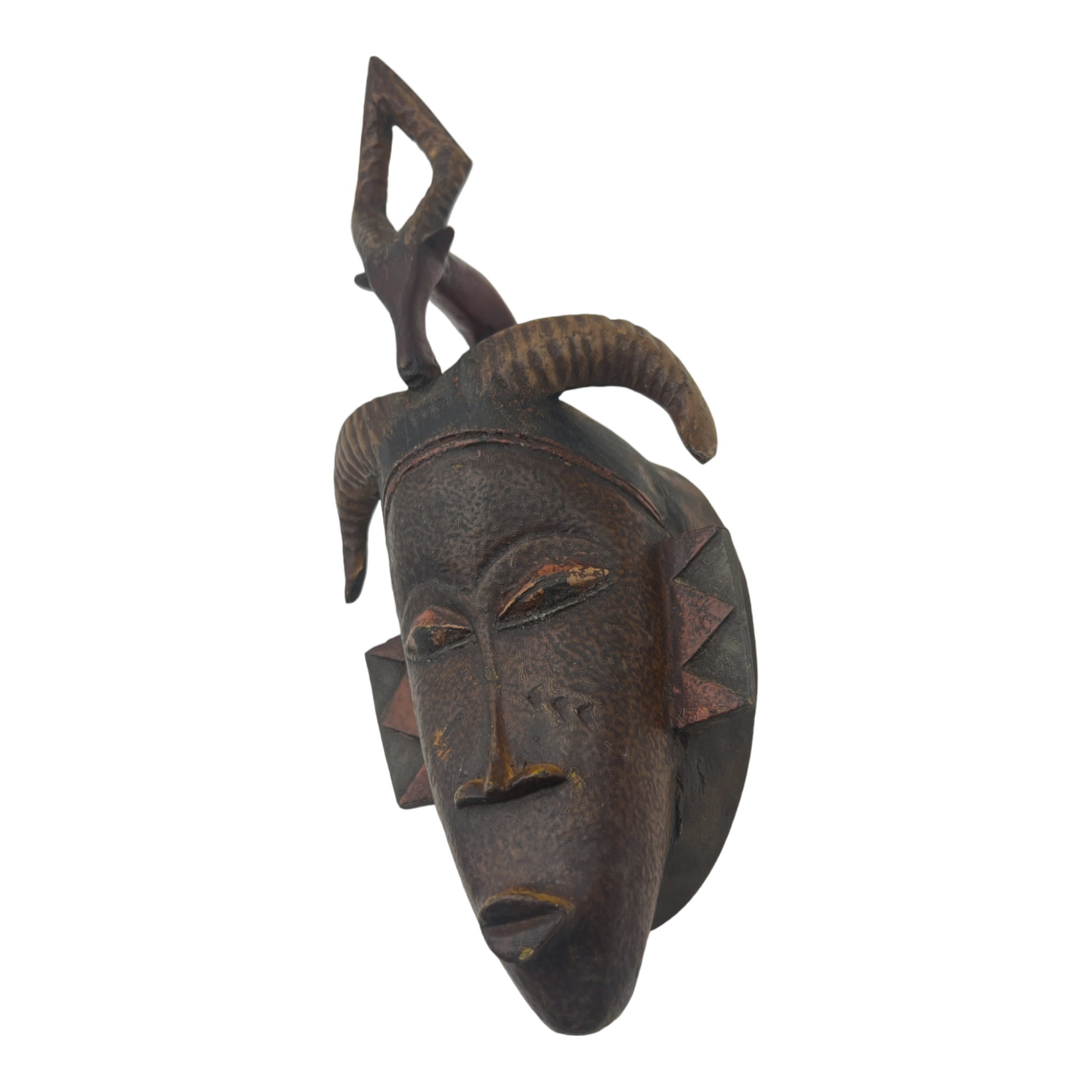 Vintage Hand Carved Baule/Guro Mask - Cote d'Ivoire