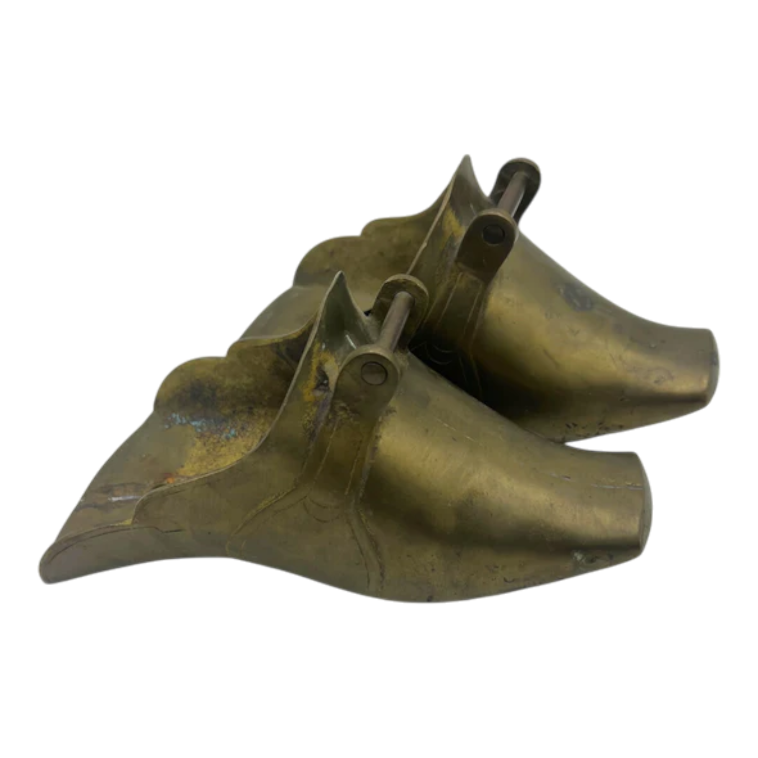 Antique Spanish Colonial Brass Saddle Stirrups