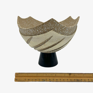 Japanese Pottery Mid-Century Footed Bowl