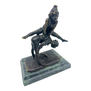 Vintage Bronze Alfred Fils "Leap Frog" Statue