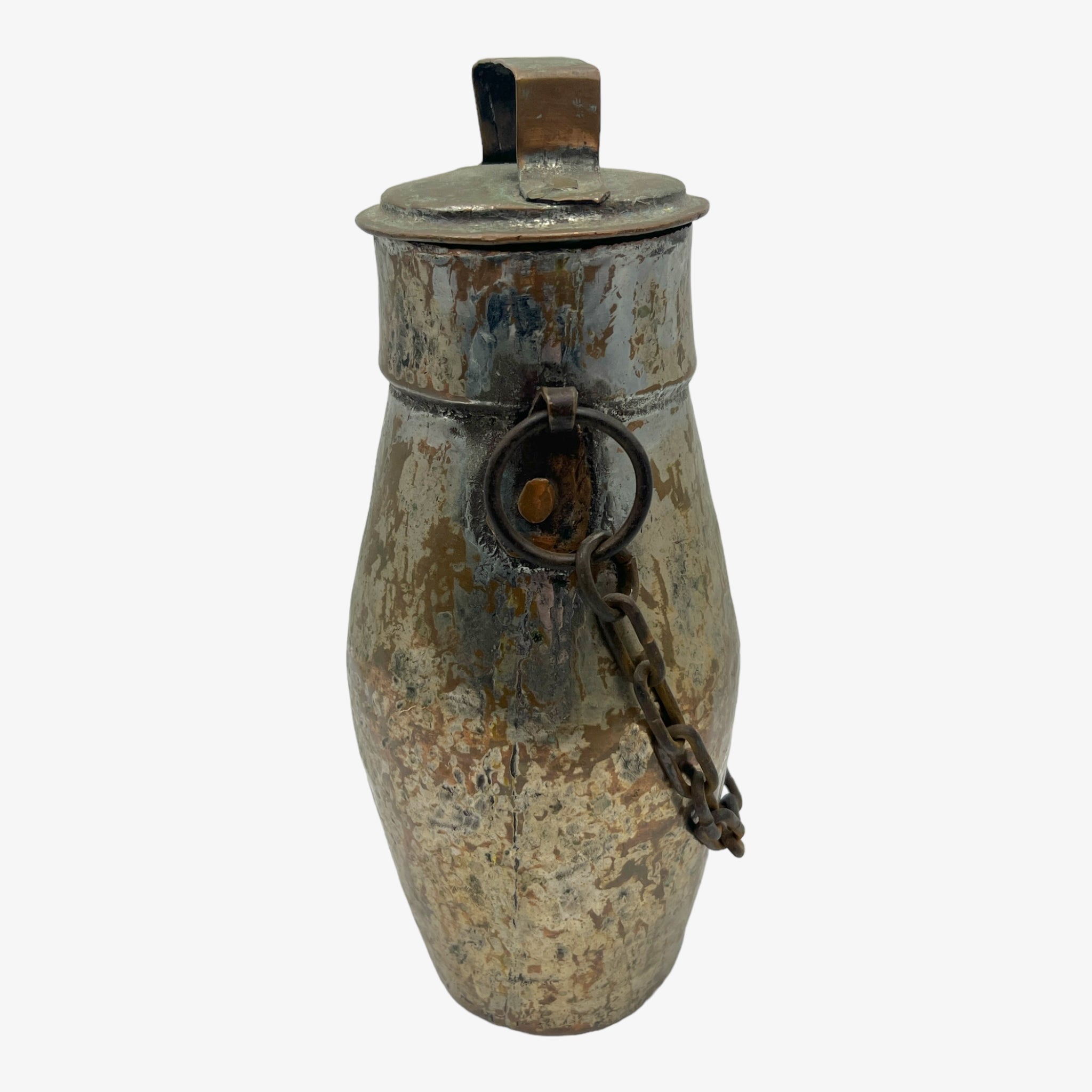Antique Tinned Copper Milk Jug