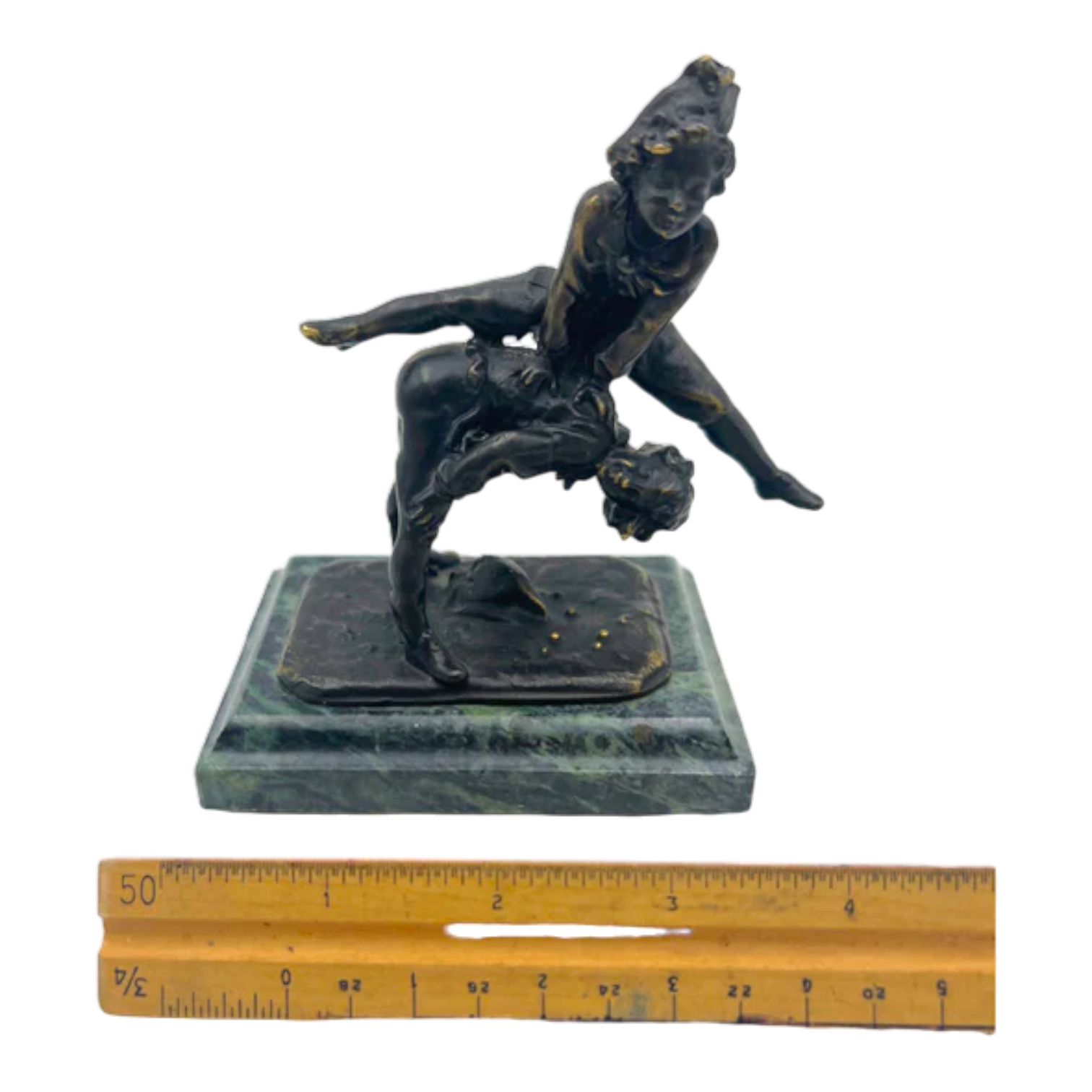 Vintage Bronze Alfred Fils "Leap Frog" Statue