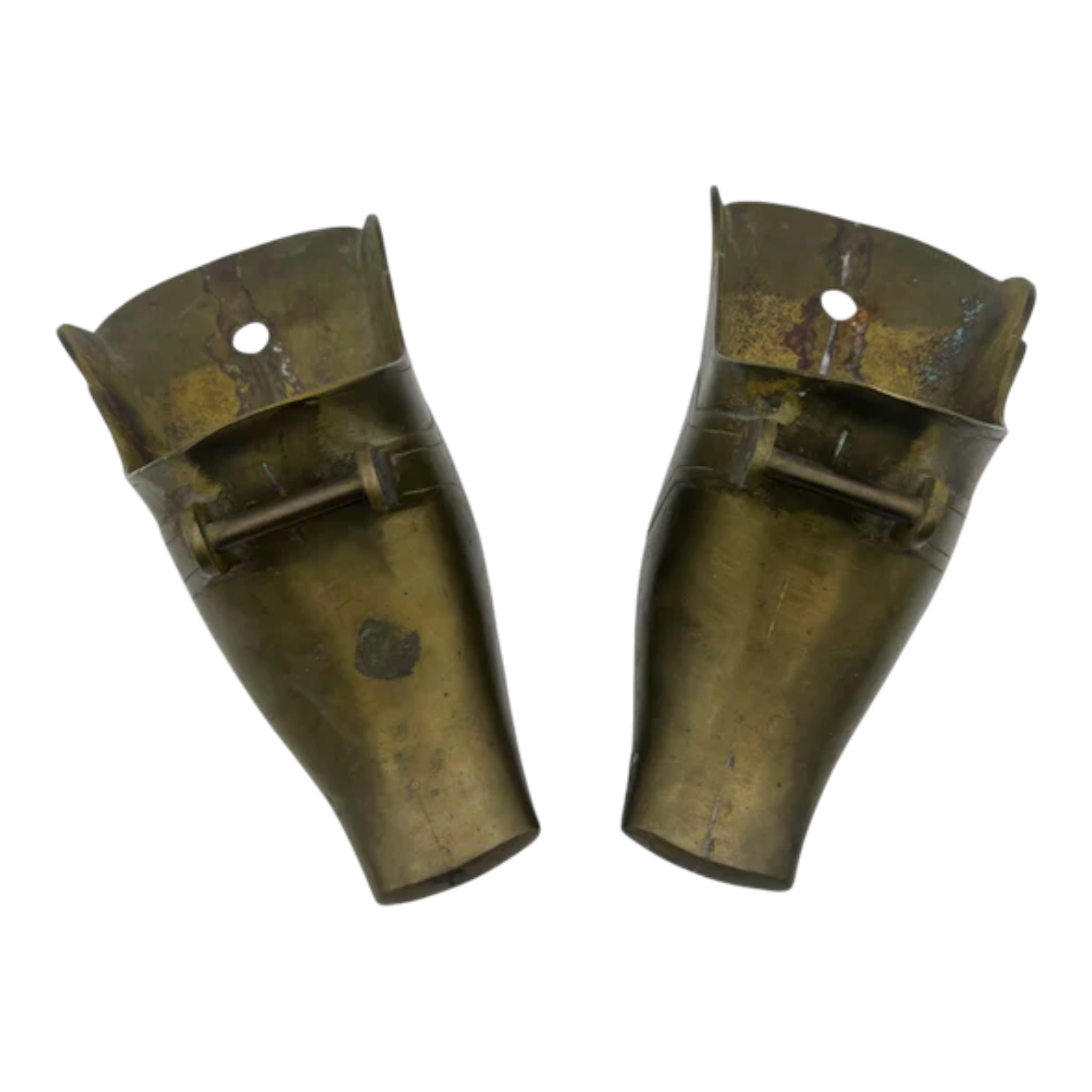 Antique Spanish Colonial Brass Saddle Stirrups