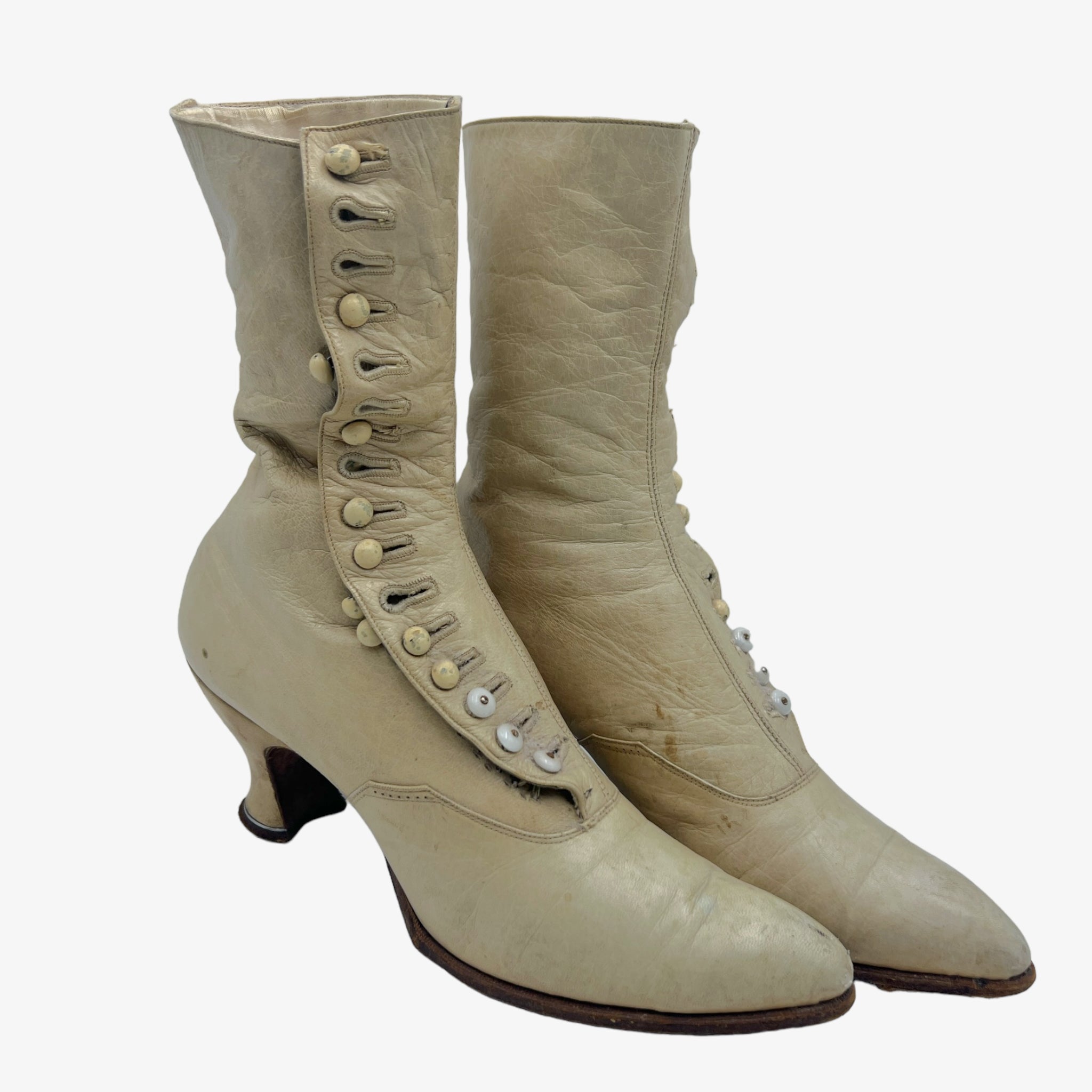 Antique Victorian Button-Up Leather Boots