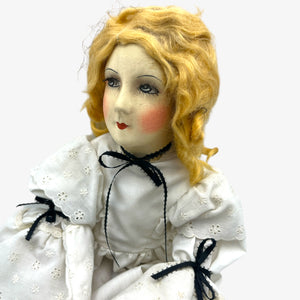 Antique 1920s Stockinette Boudoir Doll