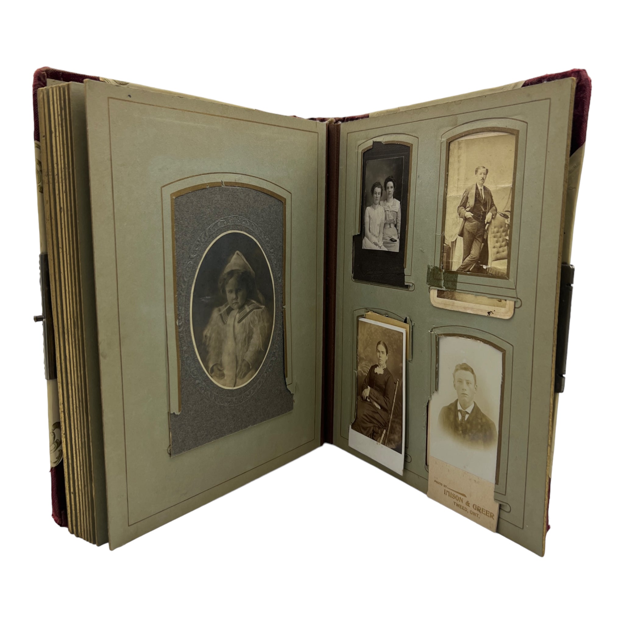 Antique Victorian Celluloid Photo Album with Velvet Stand for CDV Cabi –  Lori Bilodeau Antiques