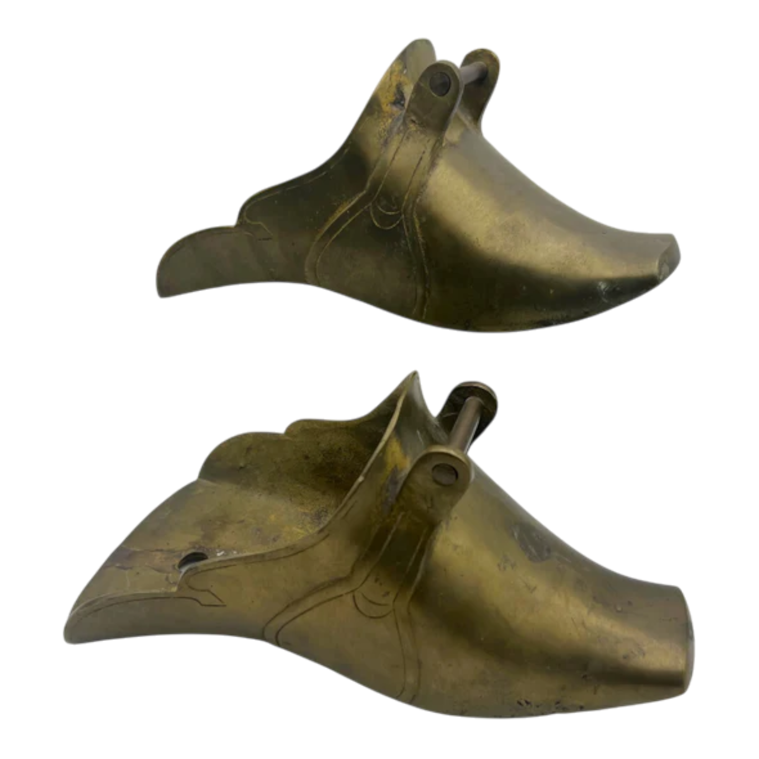 Antique Spanish Colonial Brass Saddle Stirrups