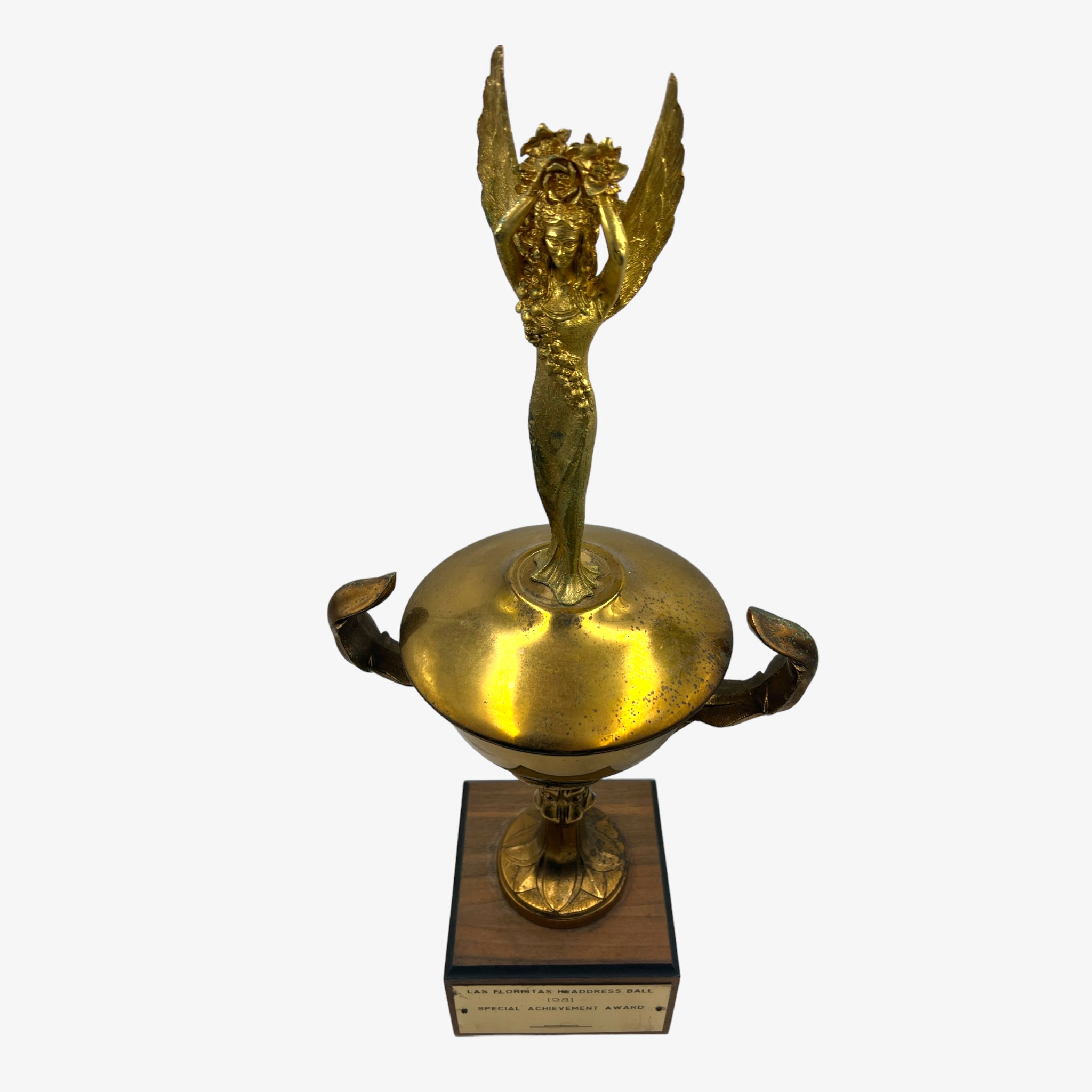 Vintage 1981 Floristas Headdress Ball Trophy