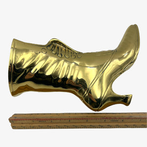 Vintage Brass High Heel Boot Planter