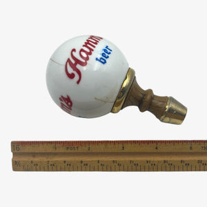 Vintage Hamm's Porcelain Beer Tap Handle