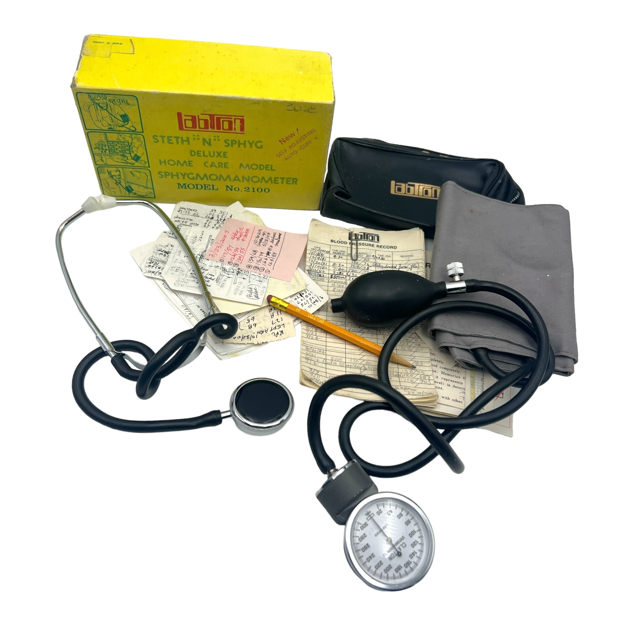 Vintage Labtron Stethoscope & Blood Pressure Gauge