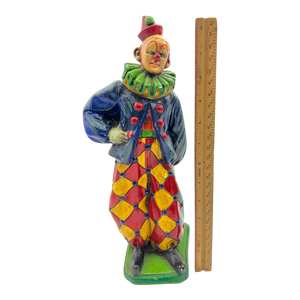 Vintage Chalkware Carnival Prize Clown Bank