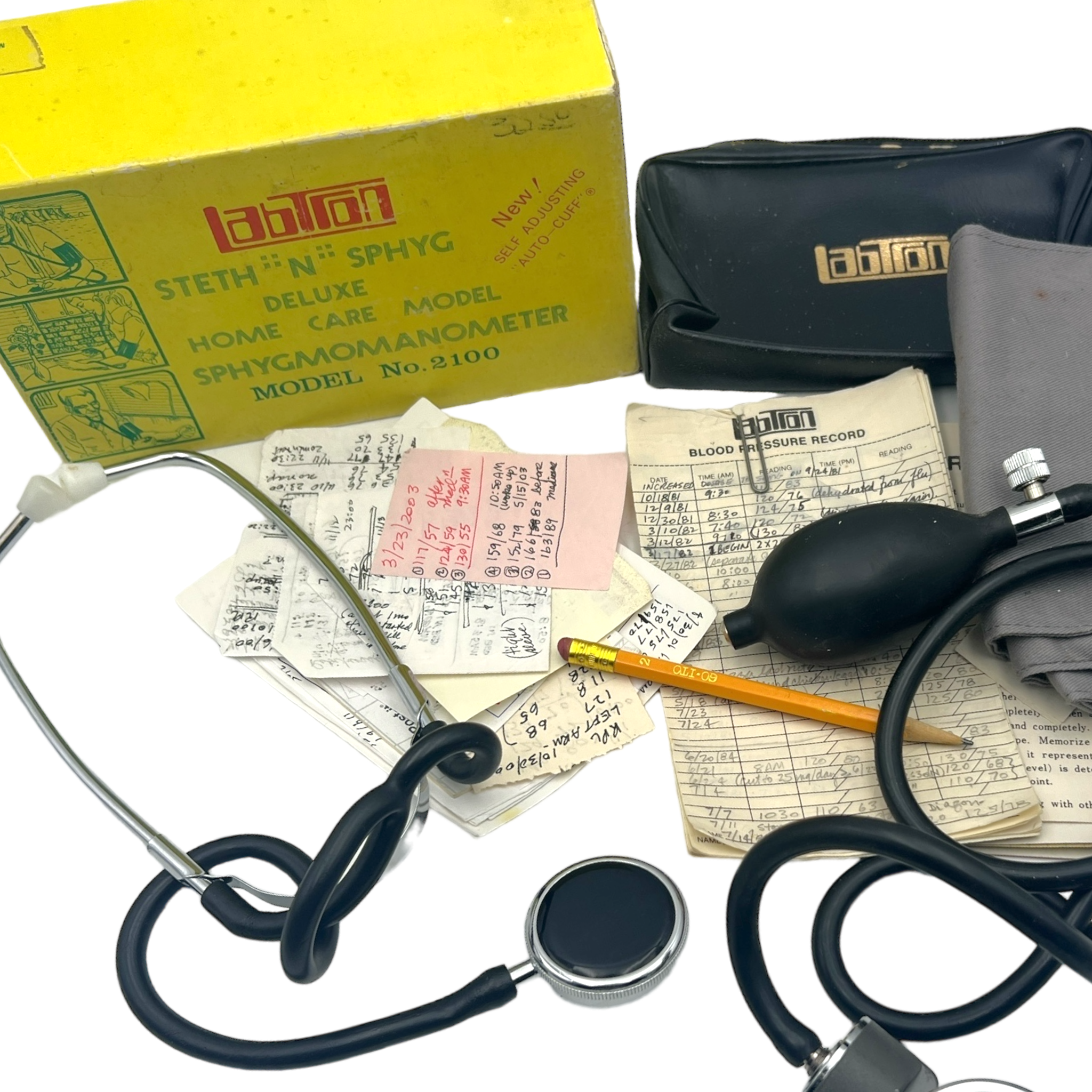 Vintage Labtron Stethoscope & Blood Pressure Gauge