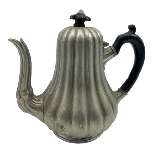 Antique Victorian Pewter Teapot Circa 1870's