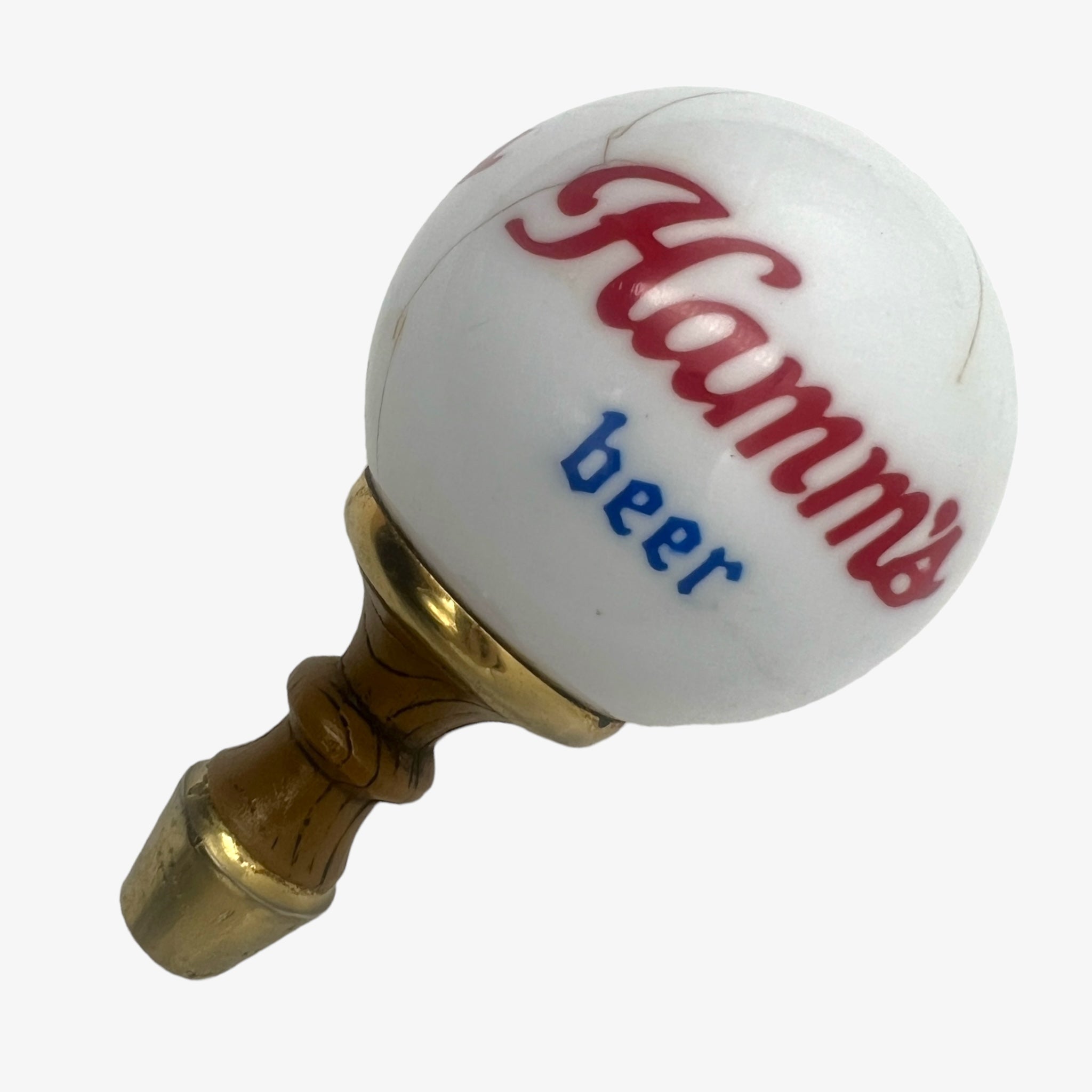 Vintage Hamm's Porcelain Beer Tap Handle