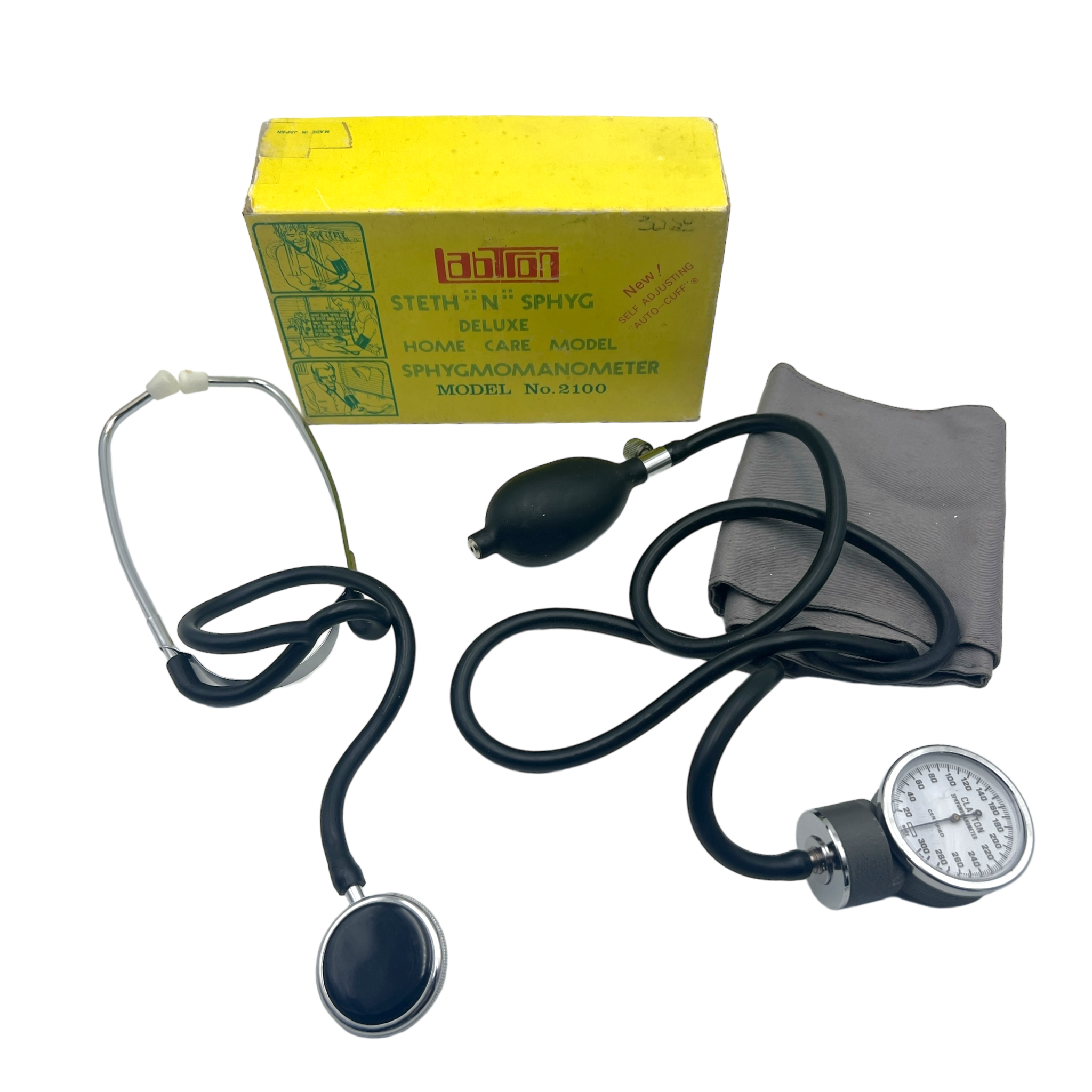 Vintage Labtron Stethoscope & Blood Pressure Gauge