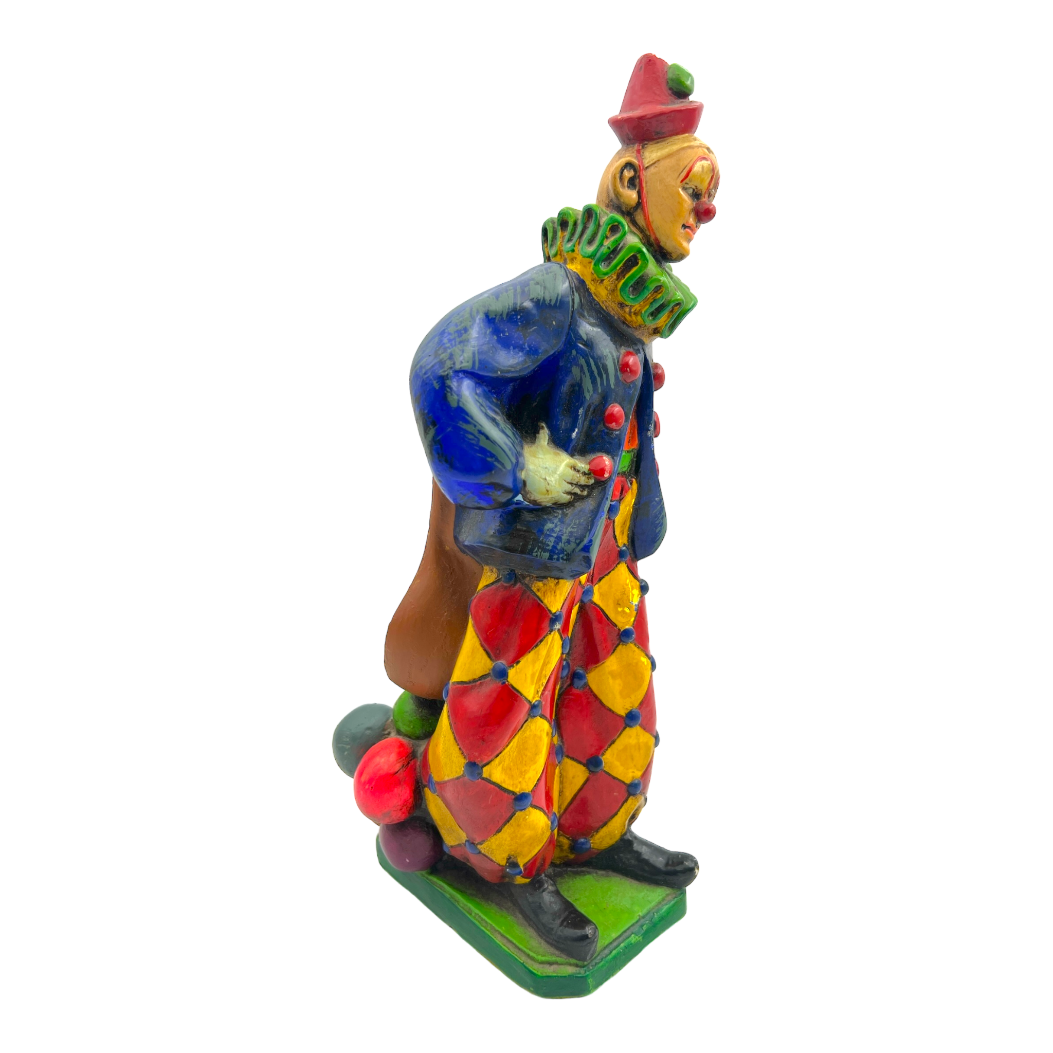 Vintage Chalkware Carnival Prize Clown Bank