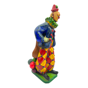 Vintage Chalkware Carnival Prize Clown Bank