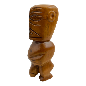 Vintage Cook Islands Carved Wood Tiki Tangaroa Figure