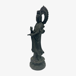 Antique Bronze Guanyin Statuette