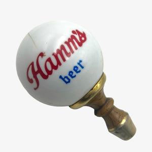 Vintage Hamm's Porcelain Beer Tap Handle