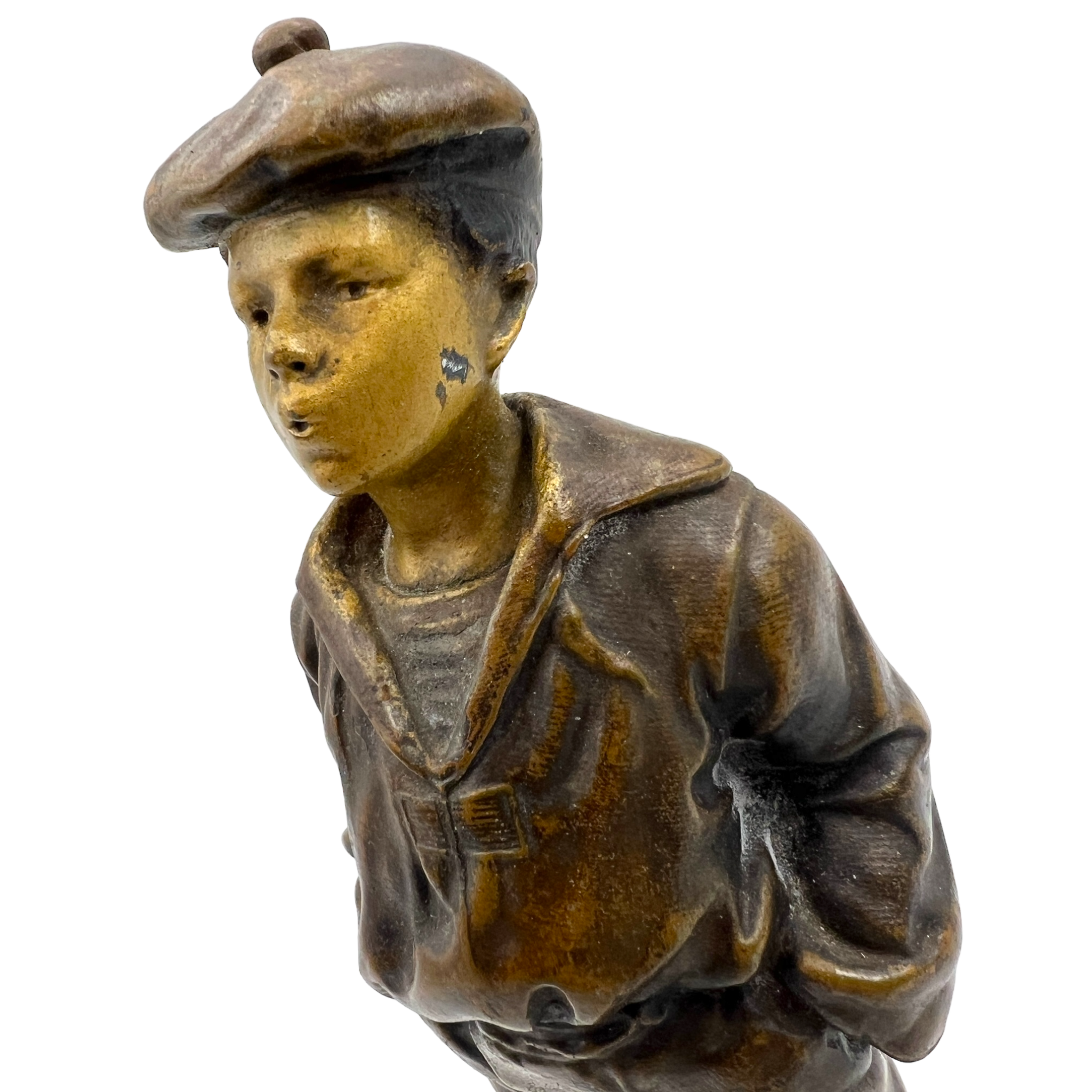 Vintage Bronze "Le Siffleur" Whistler Statuette