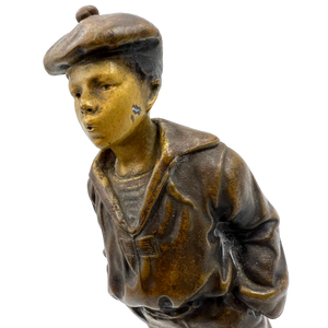 Vintage Bronze "Le Siffleur" Whistler Statuette