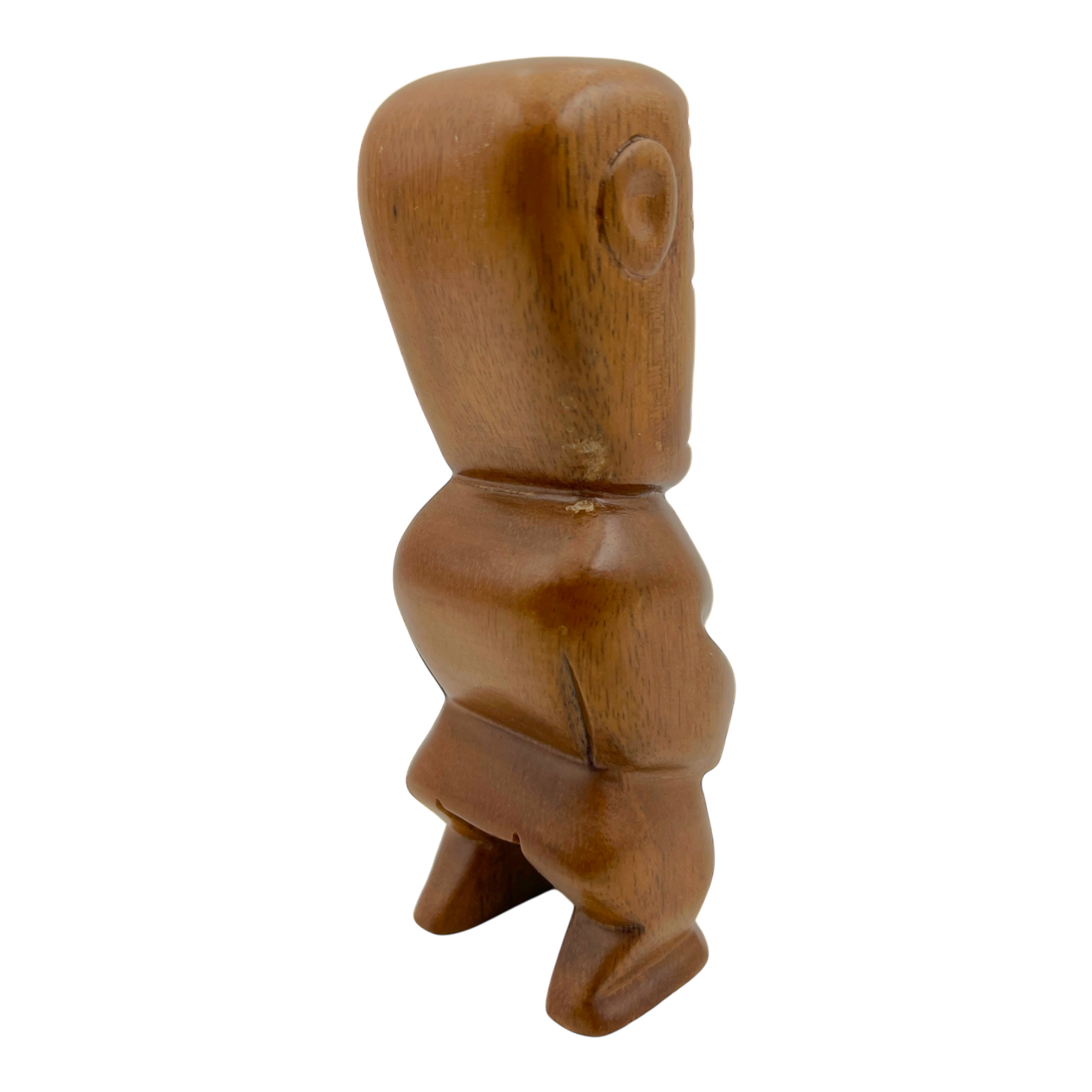 Vintage Cook Islands Carved Wood Tiki Tangaroa Figure
