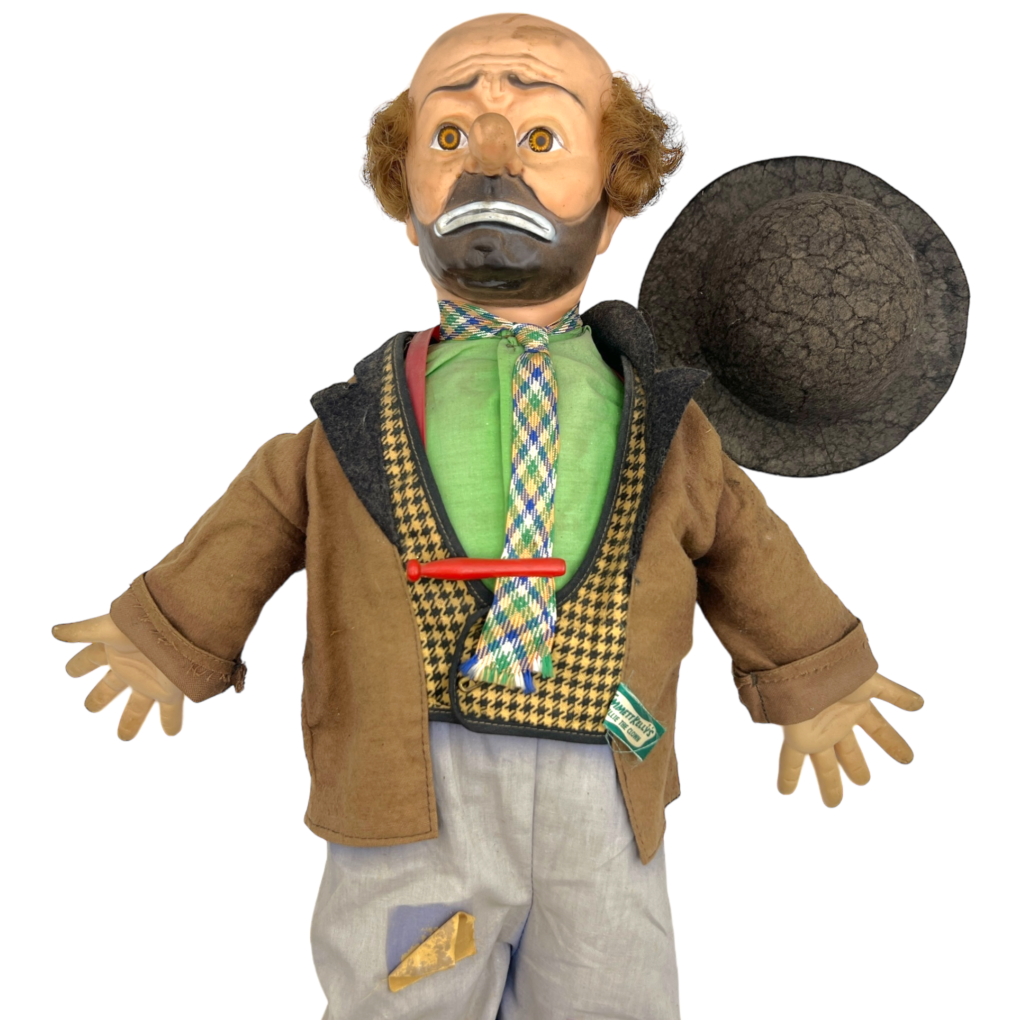 Vintage Emmet Kelly Willie the Clown Doll Ballyhoo Curiosity Shop