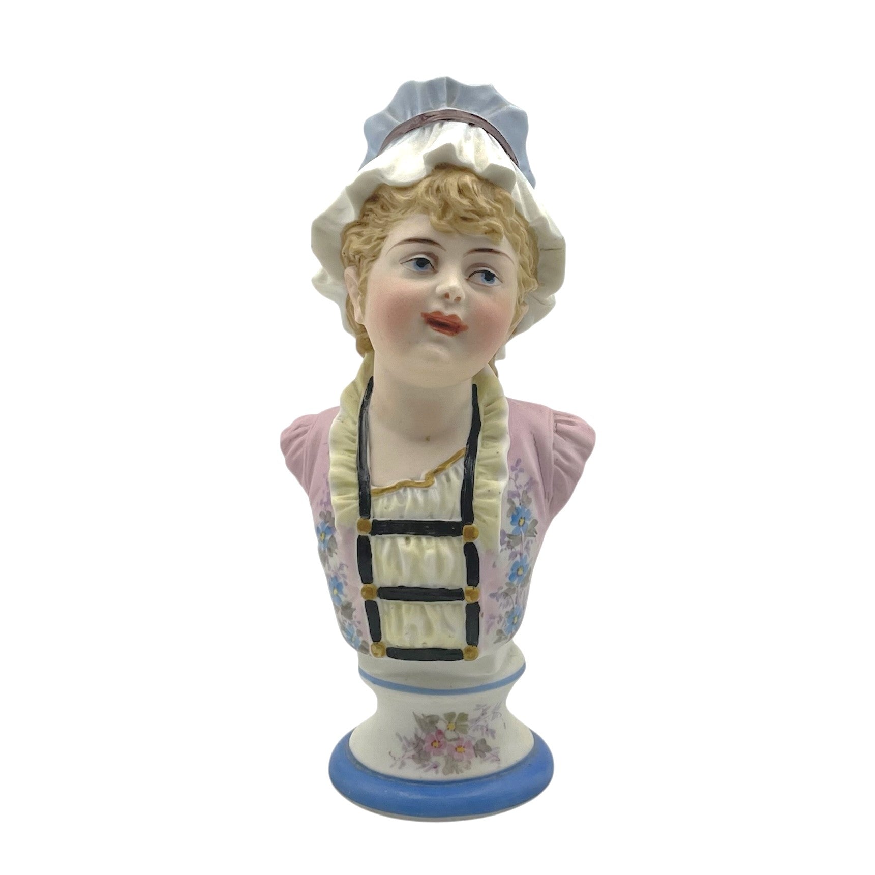 Antique German Bisque Porcelain Bust