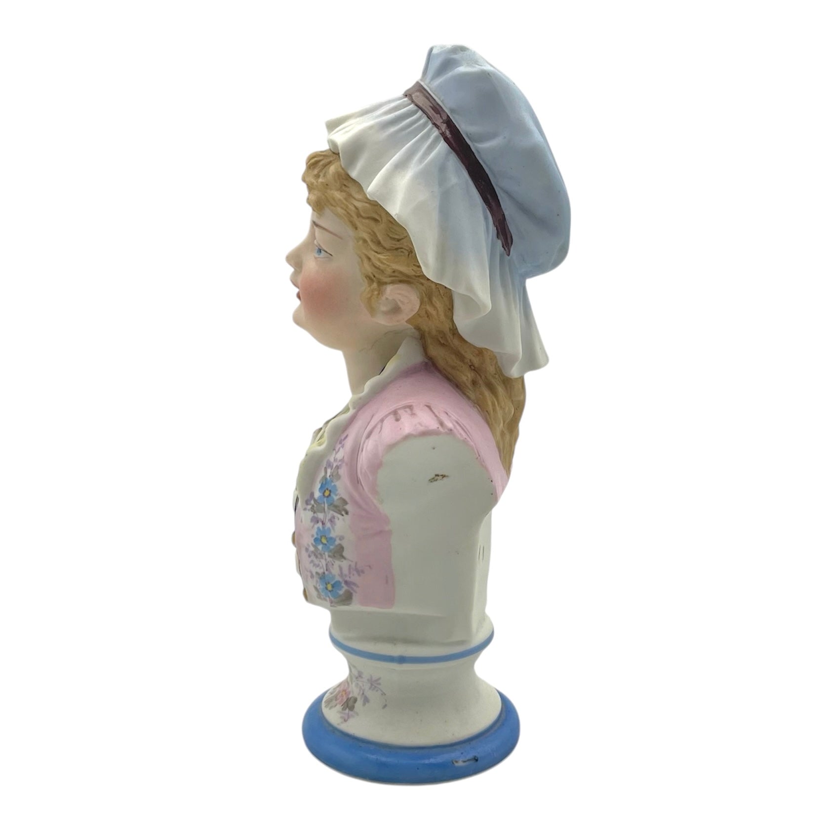 Antique German Bisque Porcelain Bust