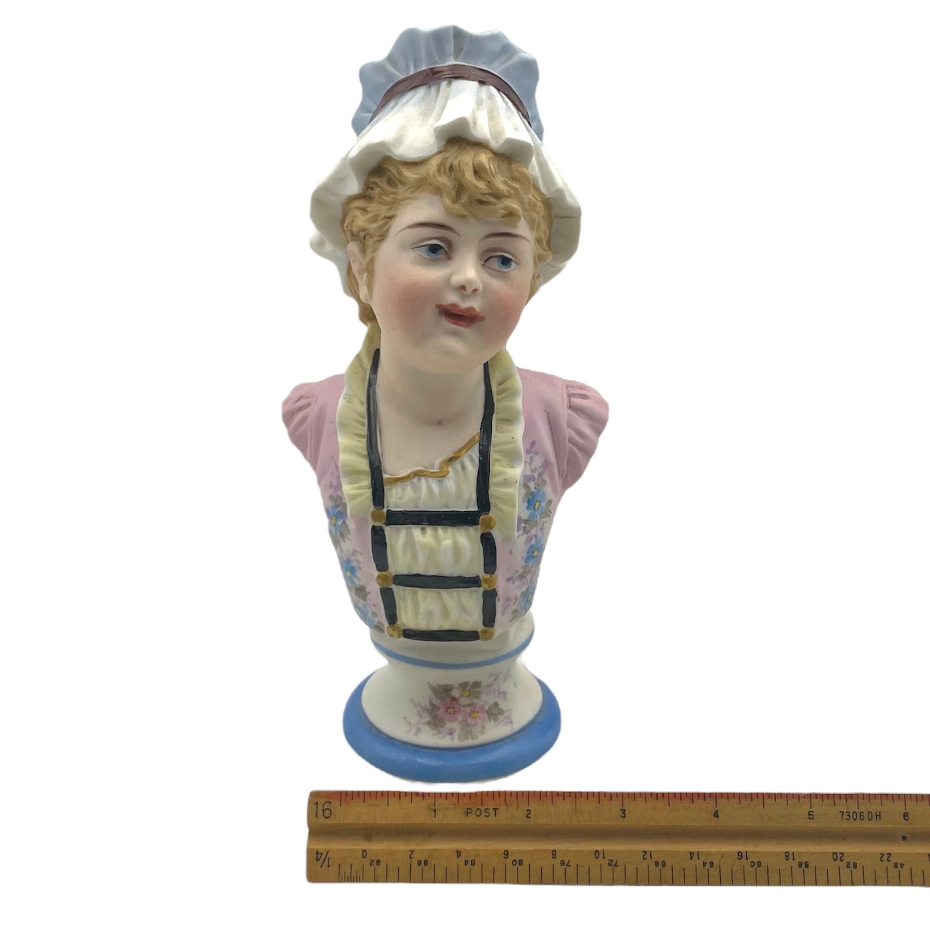 Antique German Bisque Porcelain Bust