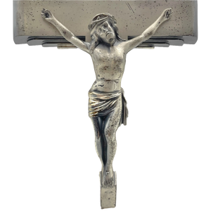 Vintage Silverplated Casket Crucifix